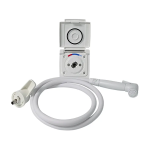 Coast RV External Camper Shower Point-White 1.5m Hose